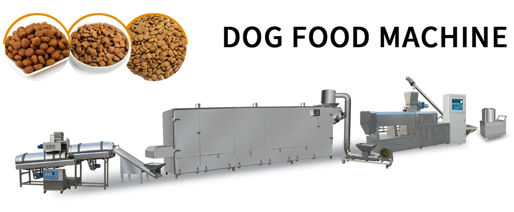 Dry Dog Food Making Extrusion Production Puffed Extruded Pet Pellet Extruder Processing Line