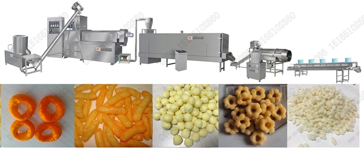 High Quality Industrial Corn Puff Cheetos Kurkure Snack Food Machine Processing Line