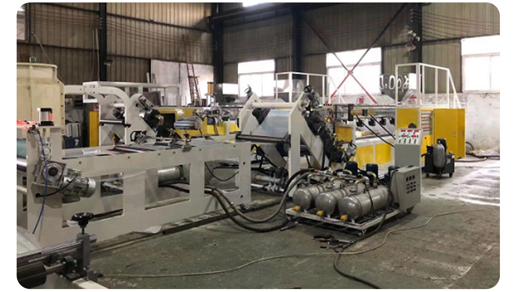 dB-900A Single Screw Double Receiving Single Layer Plastic Sheet Extruder